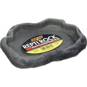 Zoo Med Repti Rock - Reptile Food Dish - Medium (7.25" Long x 5.9" Wide)