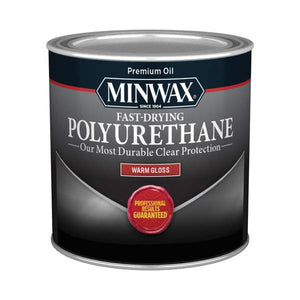 Minwax 8 oz Clear Gloss Fast-Drying Polyurethane Wood Finish