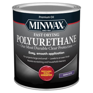 Minwax 1 Quart Clear Gloss Fast-Drying Polyurethane Wood Finish