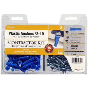 Hillman 152-Count 8-10 x 1-1/4" Round Anchor Kit