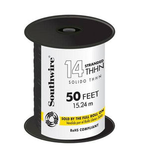 Southwire 50' 14 Stranded THHN Copper Conductor Cable