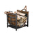 Open Hearth Collection Mission Log Bin with Leather Tote
