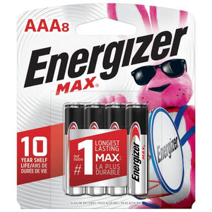 Energizer 8-Pack AAA Alkaline Batteries