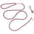 K9 Explorer Reflective Braided Rope Snap Leash - Rosebud - 6' Lead