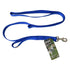 Loops 2 Double Nylon Handle Leash - Blue - 6" Long x 1" Wide