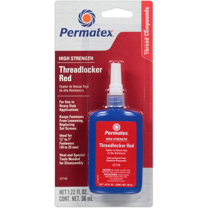 Permatex High Strength Threadlocker RED