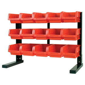 Performance Tool 15 Bin Table Top Storage Rack