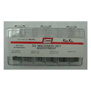 Double HH 30 Piece Square Machinery Key Kit