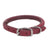 Circle T Oak Tanned Leather Round Dog Collar - Red - 14