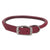 Circle T Oak Tanned Leather Round Dog Collar - Red - 18