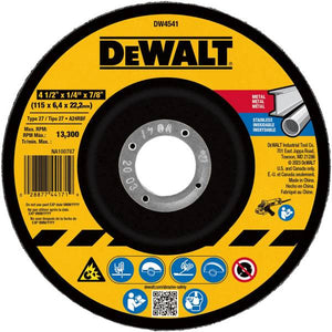 DEWALT 4-1/2" x 1/4" x 7/8" GP Metal Grinding Wheel