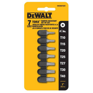 DEWALT 7-Piece Security TORX Set