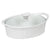 CorningWare 1.5-Quart French White Oval Casserole Dish with Lid