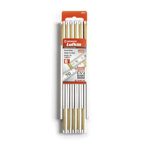 Lufkin 5/8" x 6' Red End Flat Reading Wood Rule