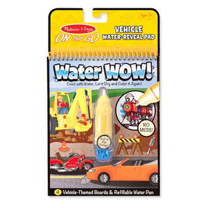 Melissa & Doug Water WOW! Vehicles Coloring Book & Pen