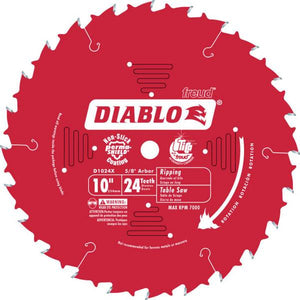Diablo 10" 24T Ripping & Framing Saw Blade