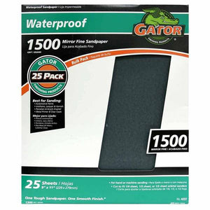 Gator 1500 Grit Waterproof Sandpaper