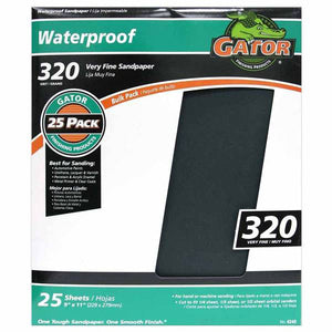 Gator 320 Grit Waterproof Sandpaper