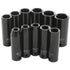 Performance Tool 11 Piece 1/2" Drive SAE Deep Well Impact Socket Set