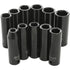 Performance Tool 11 Piece 1/2" Drive MET Deep Well Impact Socket Set