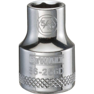 DEWALT 6 Point 3/8" Drive Socket 1/4" SAE