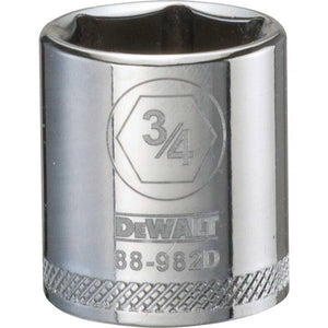 DEWALT 3/8" SAE 6 Point 3/8" Drive Socket