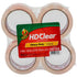 Duck Tape 4-Count 1.88" x 54.6 yd Clear Heavy Duty Packing Tape