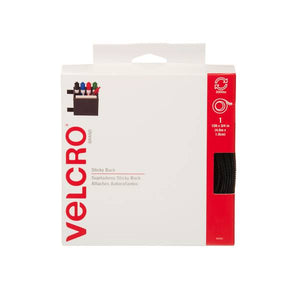 VELCRO Black Sticky Back 15 Feet x 3/4 Inch Tape