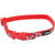 Li'L Pals Reflective Collar - Red with Bones - 6-8