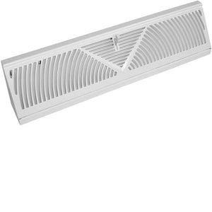 Imperial 15" Steel White Baseboard Register Diffuser