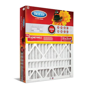 BestAir 20"x25"x4" AC Furnace Air Filter For Honeywell MERV 11