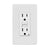Leviton 15A-125V White GFCI Outlet/Screwless Wallplate