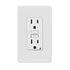 Leviton 15A-125V White GFCI Outlet/Screwless Wallplate