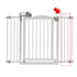 One-Touch Gate II Extension in White