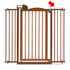 Tall One-Touch Gate II Extension in Brown