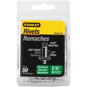 Stanley Aluminum Rivets-50 Pack