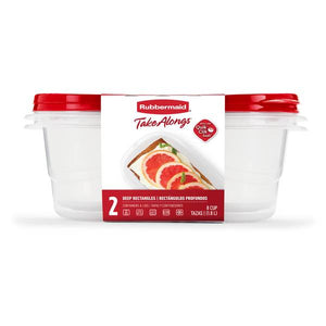 Rubbermaid 2-Pack TakeAlongs Deep Rectangles Food Storage Containers