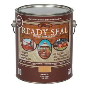 Ready Seal 1 Gallon Natural Light Oak Exterior Wood Stain and Sealer