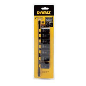 DEWALT 7-Piece Impact Socket Set Metric