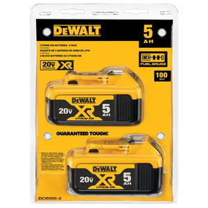 DEWALT 20V MAX XR 5Ah Battery 2-Pack