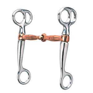 Weaver Leather Tom Thumb Snaffle Bit With Copper Mouth