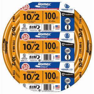 Southwire Romex SIMpull NM-B 10/2 Indoor Wire with Ground