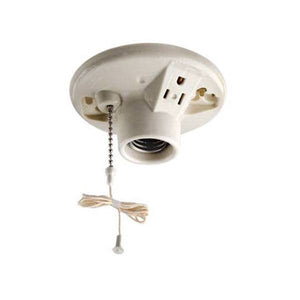 Leviton 1-Piece Pull Chain Top Wired Incandescent Lampholder