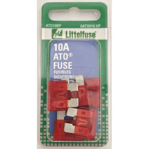 Littelfuse 10A ATO Blade Fuses