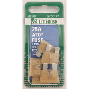 Littelfuse 25A ATO Blade Fuses