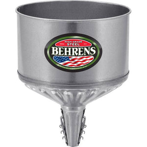 Behrens 8 Quart Lock On Tractor Funnel with Screen
