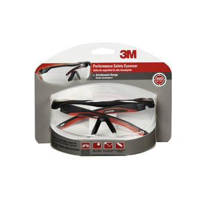 3M Aerodynamic Design Performance Safety Eyewear With Clear Lens