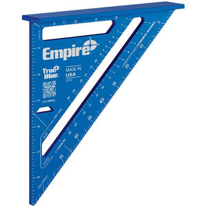 Empire 7" TRUE BLUE Laser Etched Rafter Square