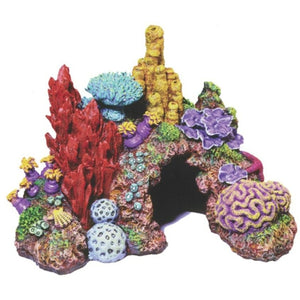 Blue Ribbon Pet Exotic Environments Caribbean Living Reef Aquarium Ornament 12"L x 8.5W" x 9"H - 1 count