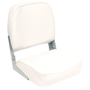 Wise White Low Back Fold Down Boat Seat